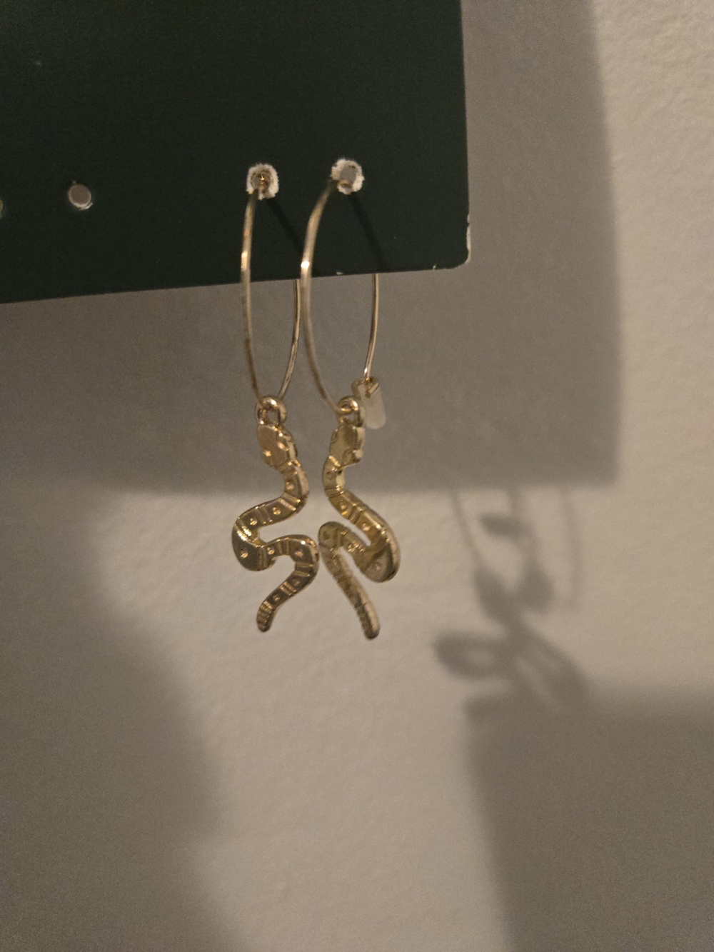 Wild fable Gold Snake Hoop Dangle Earrings